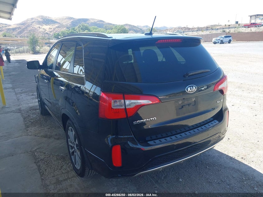 Vin: 5xykw4a74fg581760, lot: 45764070, kia sorento sx v6 20153