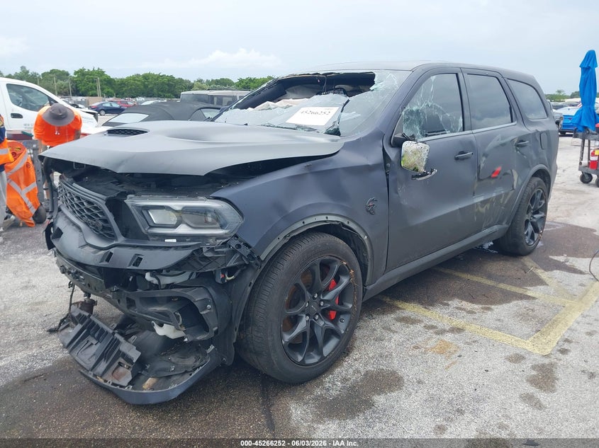 Vin: 1c4sdjh96mc757088, lot: 45764072, dodge durango srt hellcat awd 20212