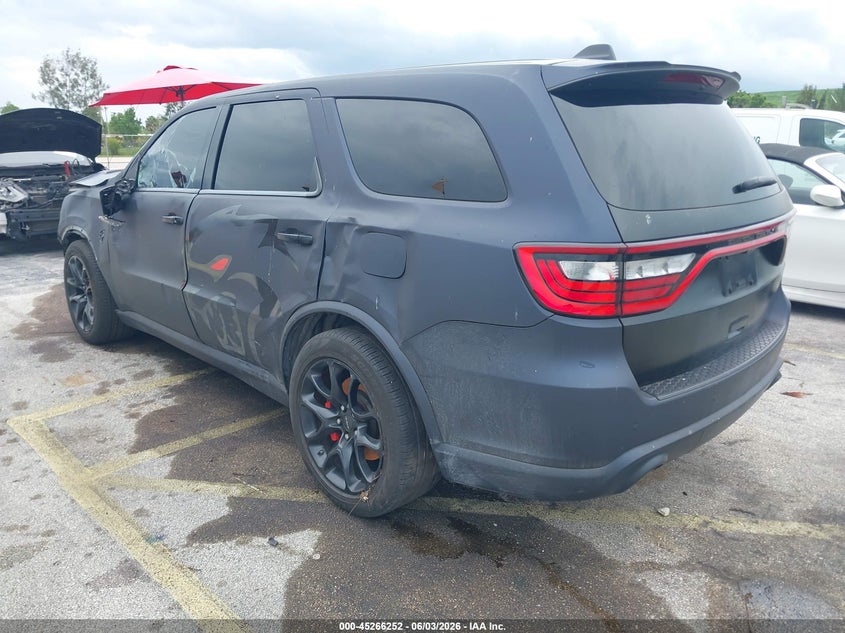 Vin: 1c4sdjh96mc757088, lot: 45764072, dodge durango srt hellcat awd 20213