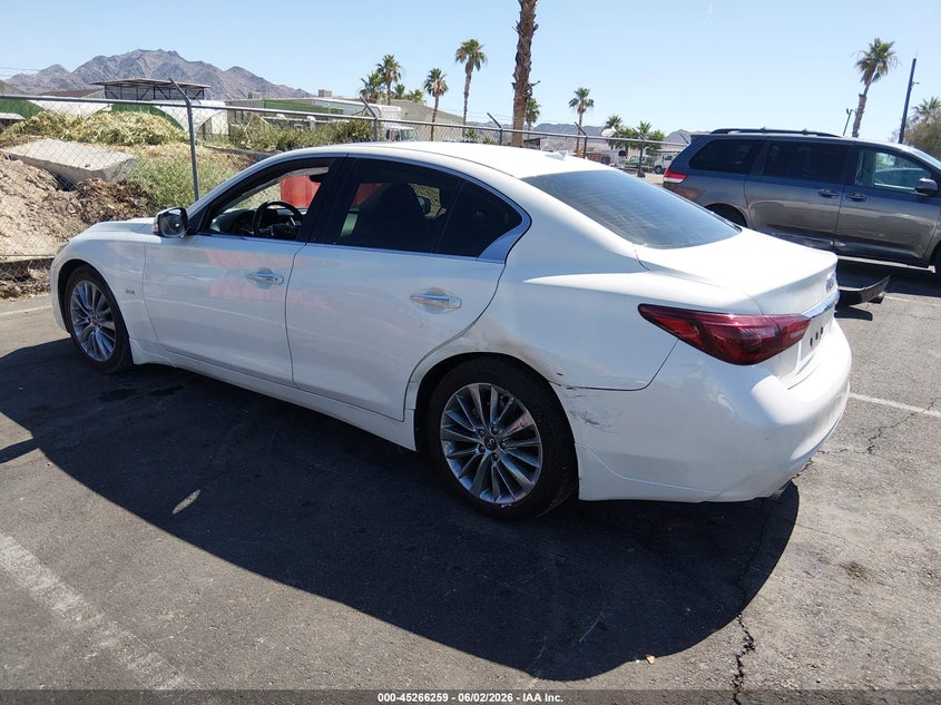 Vin: jn1ev7ap9km513080, lot: 45764079, infiniti q50 3.0t luxe 20193