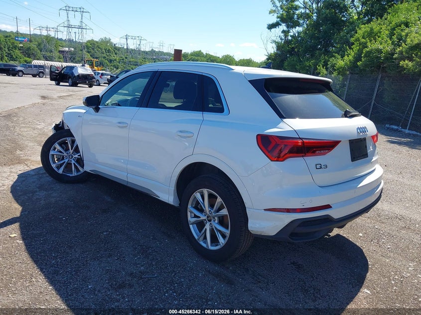 Vin: wa1decf31p1109152, lot: 45764161, audi q3 premium 45 tfsi s line quattro tiptronic 20233