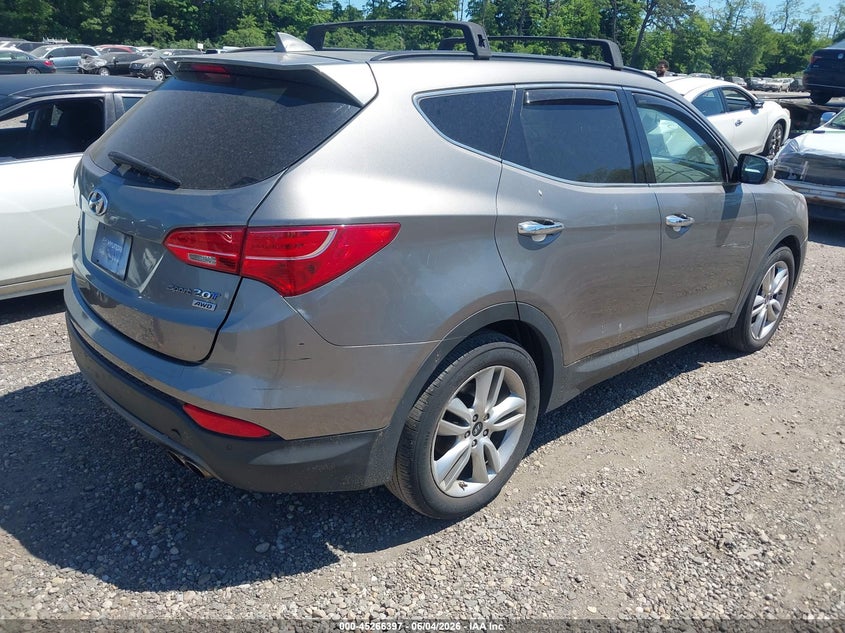 Vin: 5xyzwdla8fg263874, lot: 45764217, hyundai santa fe sport 2.0l turbo 20154