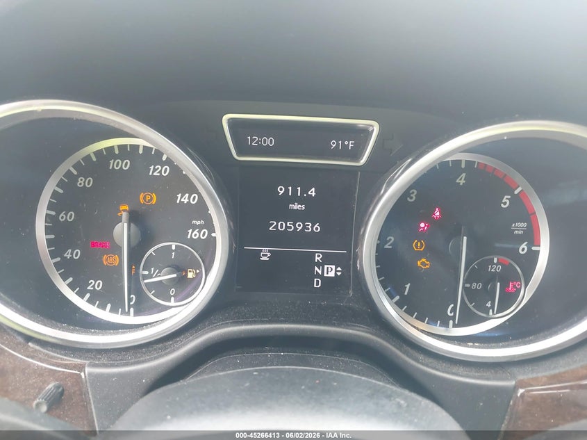 2012 Mercedes-Benz Ml 350 Bluetec 4Matic VIN: 4JGDA2EB2CA025237 Lot: 45266413