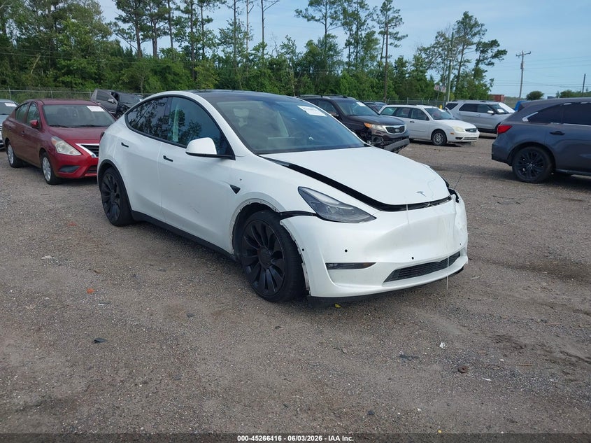 Vin: 7saygdef7nf507279, lot: 45764236, tesla model y performance dual motor all-wheel drive 2022 img_1