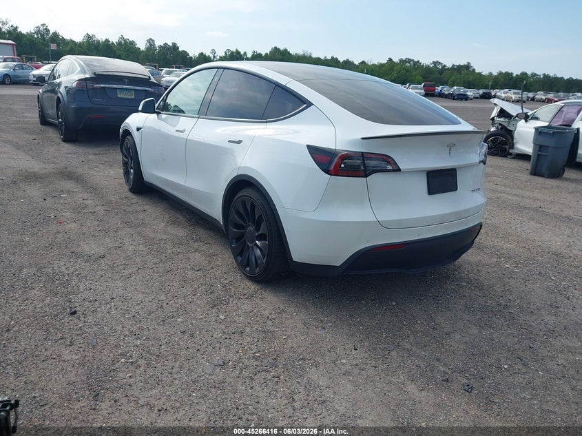 Vin: 7saygdef7nf507279, lot: 45764236, tesla model y performance dual motor all-wheel drive 20223