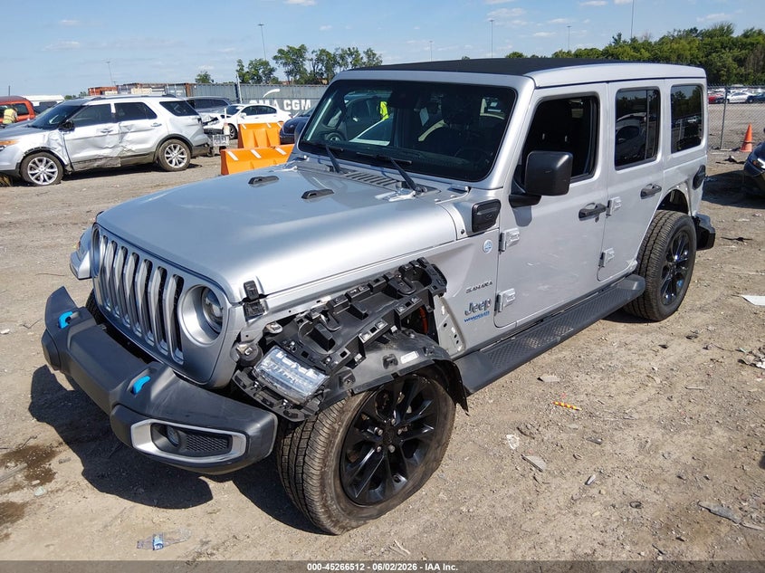 Vin: 1c4jjxp65nw230500, lot: 45764332, jeep wrangler 4xe unlimited sahara 4x4 20222