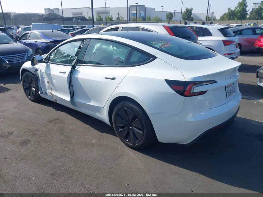 Vin: 5yj3e1ea4sf019709, lot: 45764395, tesla model 3 long range rear-wheel drive/standard rear-wheel drive 20253