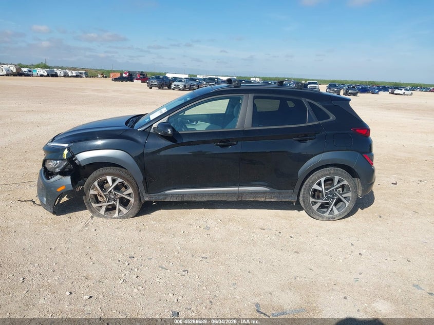 2022 Hyundai Kona Limited VIN: KM8K5CA3XNU849262 Lot: 45266689