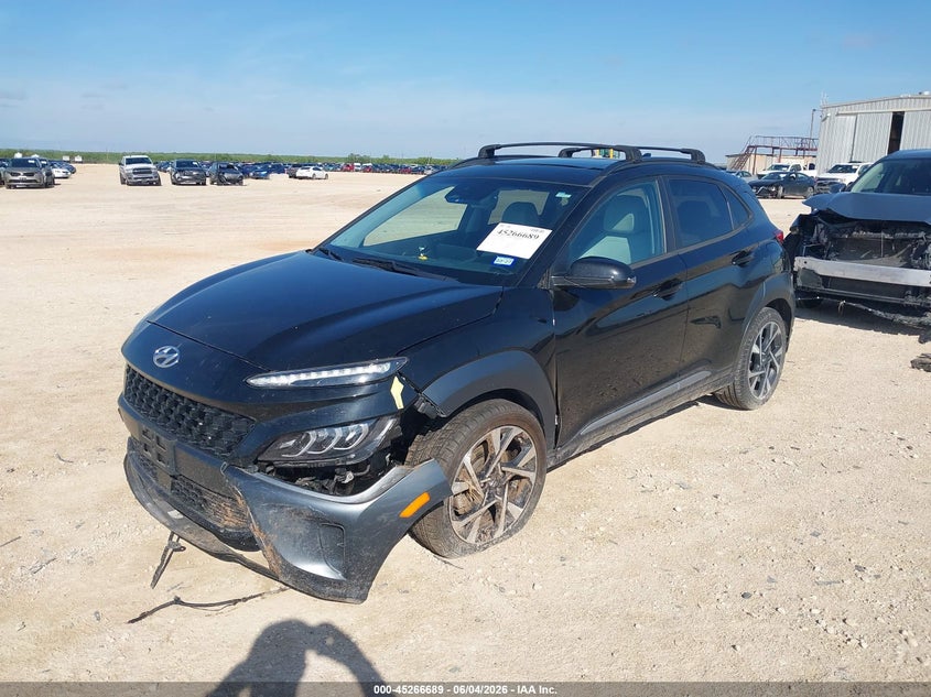 Vin: km8k5ca3xnu849262, lot: 45764509, hyundai kona limited 20222