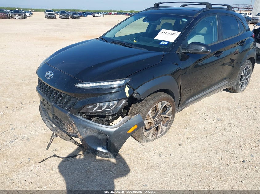 2022 Hyundai Kona Limited VIN: KM8K5CA3XNU849262 Lot: 45266689