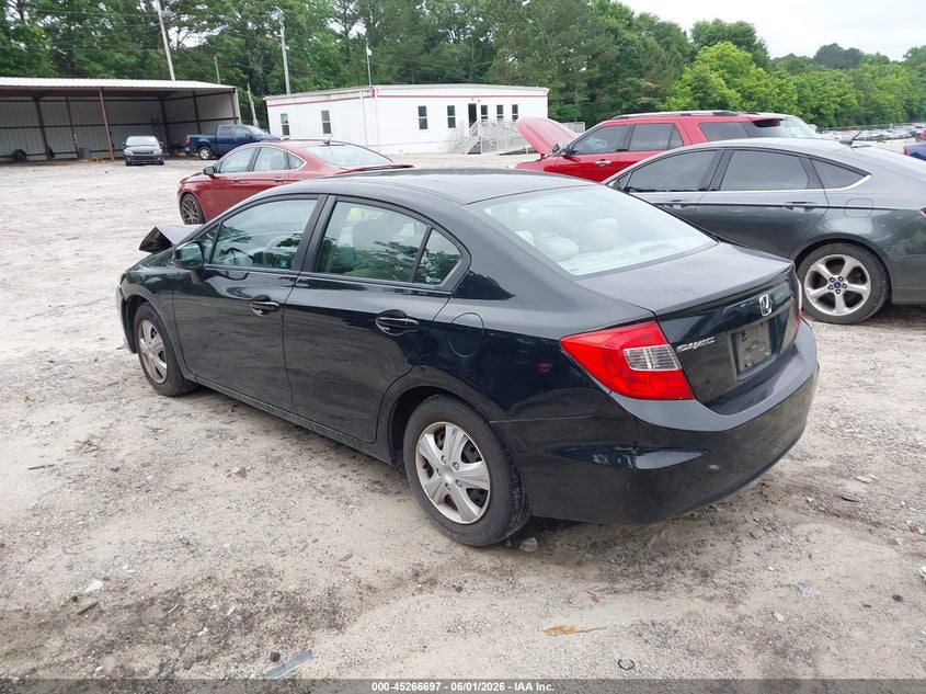 19XFB2F5XCE354705 2012 Honda Civic 1.8 Lx Black