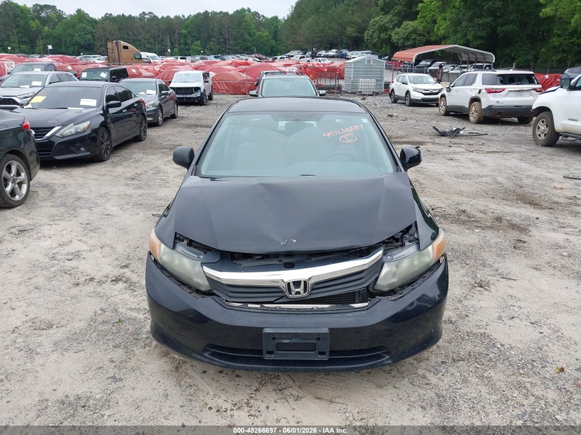 19XFB2F5XCE354705 2012 Honda Civic 1.8 Lx Black