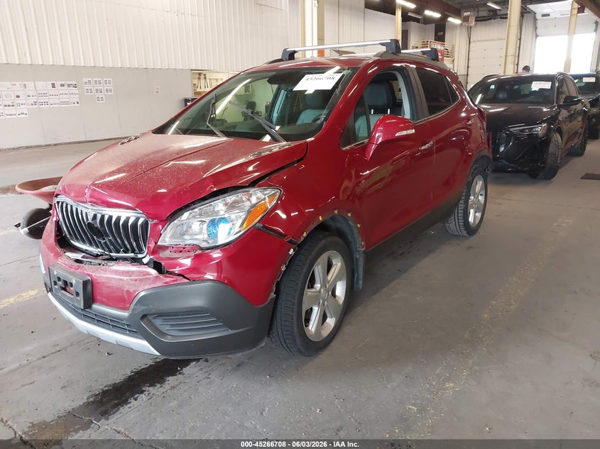 Vin: kl4cjesb0gb677094, lot: 45764528, buick encore 20162