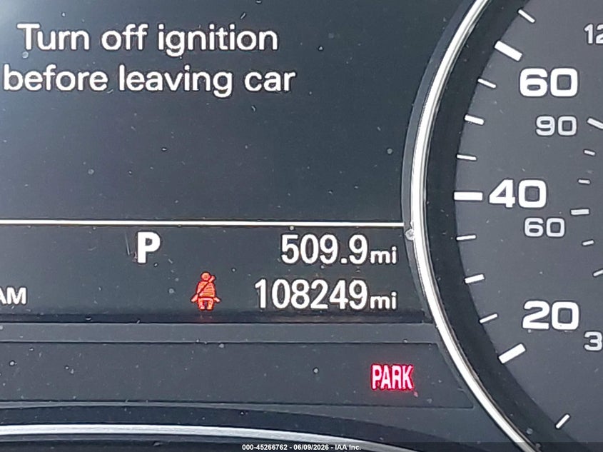 2016 AUDI A6 SEDAN 2.0L I-4 DI, DOHC, VVT, TURBO, 252HP