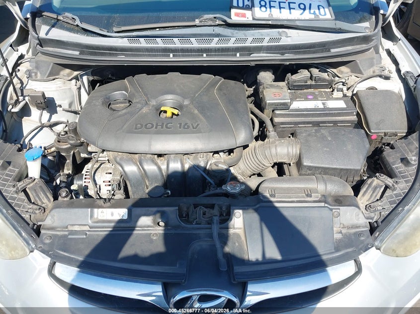 2013 Hyundai Elantra Gls VIN: 5NPDH4AE5DH373619 Lot: 45266777