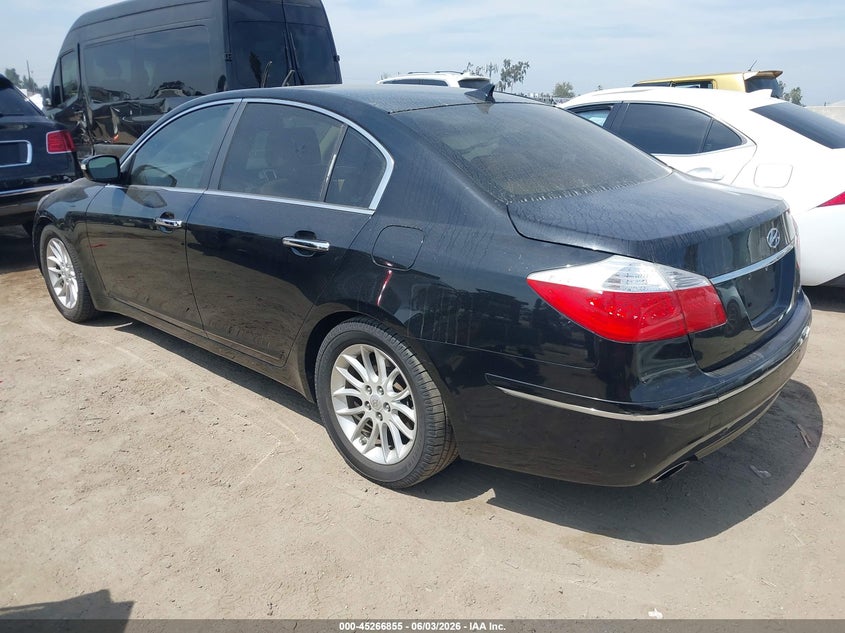 Vin: kmhgc4de1bu143162, lot: 45764675, hyundai genesis 3.8 20113
