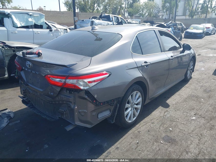 Vin: 4t1b11hk9ku186193, lot: 45764690, toyota camry le 20194