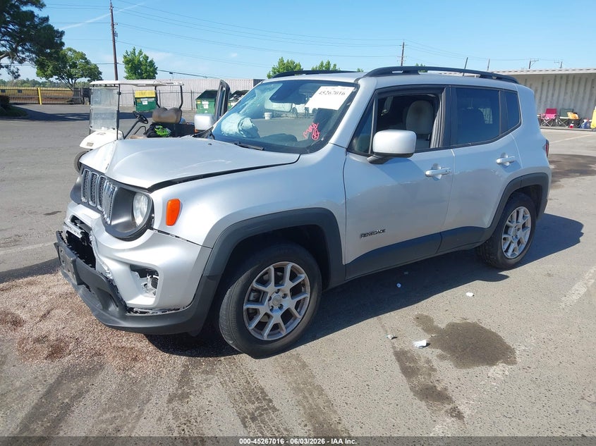 Vin: zacnjdbb6mpm67526, lot: 45764836, jeep renegade latitude 4x4 20212