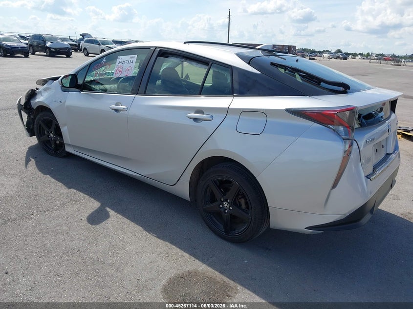 Vin: jtdkarfuxg3027252, lot: 45764934, toyota prius three touring 20163