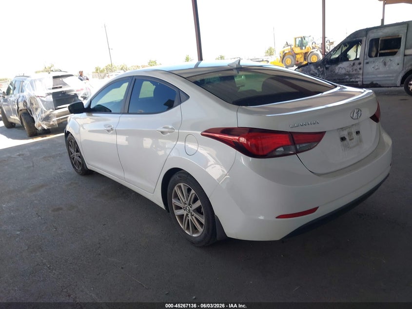 Vin: 5npdh4ae5fh617580, lot: 45764956, hyundai elantra se 20153