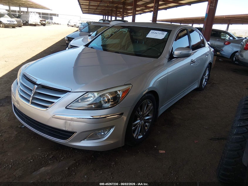 Vin: kmhgc4dd7cu201929, lot: 45765050, hyundai genesis 3.8 20122