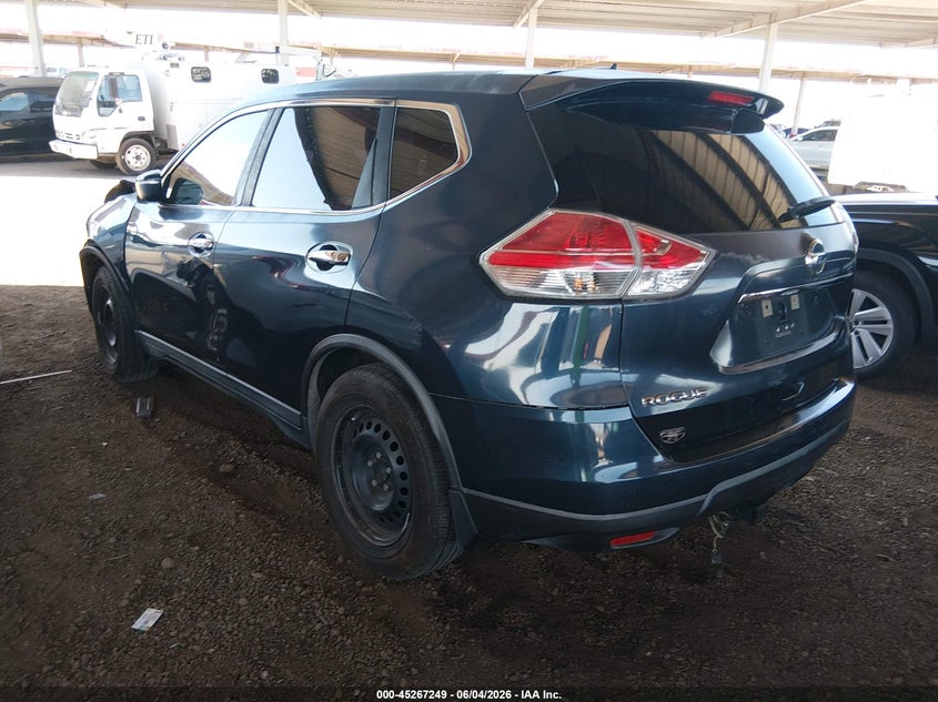 Vin: knmat2mt0fp578806, lot: 45765069, nissan rogue s 20153