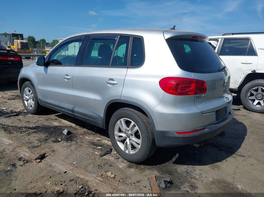 Vin: wvgav7ax1cw577823, lot: 45765275, volkswagen tiguan le 20123