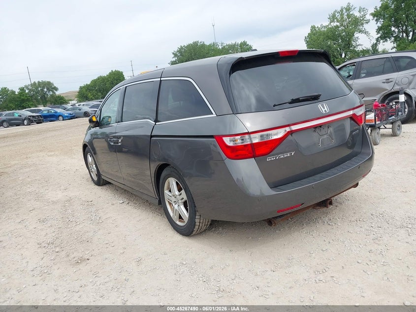 Vin: 5fnrl5h92cb106759, lot: 45765314, honda odyssey touring/touring elite 20123