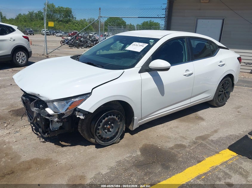 Vin: 3n1ab8bv3ly234698, lot: 45765318, nissan sentra s xtronic cvt 20202