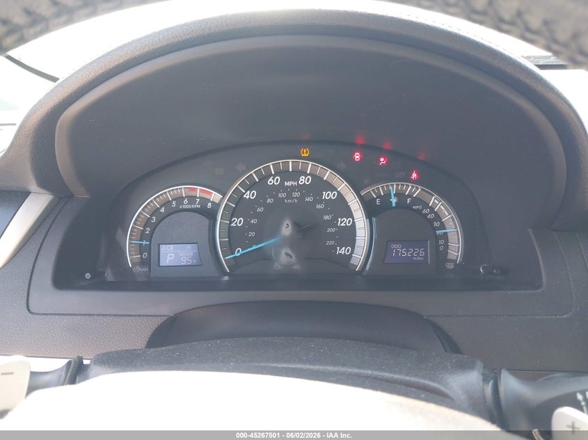 2012 TOYOTA CAMRY SEDAN 2.5L I-4 DOHC, VVT, 178HP