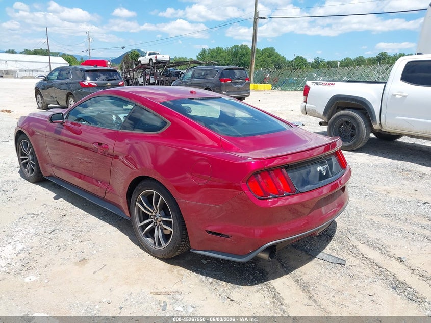 Vin: 1fa6p8th2f5368235, lot: 45765374, ford mustang ecoboost 20153