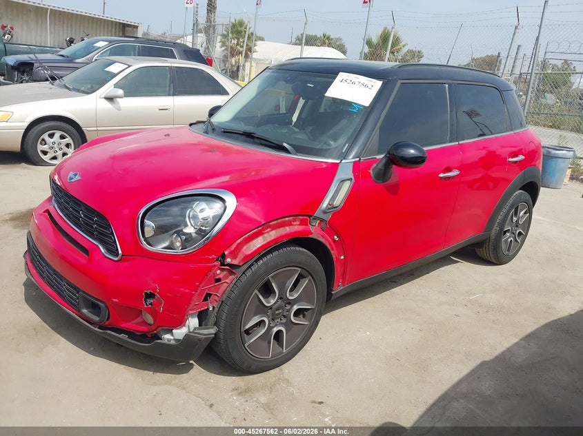 Vin: wmwzc3c50cwl87770, lot: 45765386, mini cooper s countryman 20122