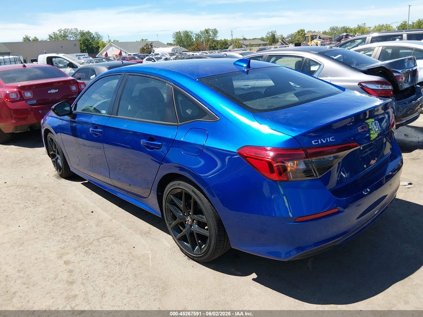 Vin: 2hgfe2f52rh517322, lot: 45765415, honda civic sport 20243