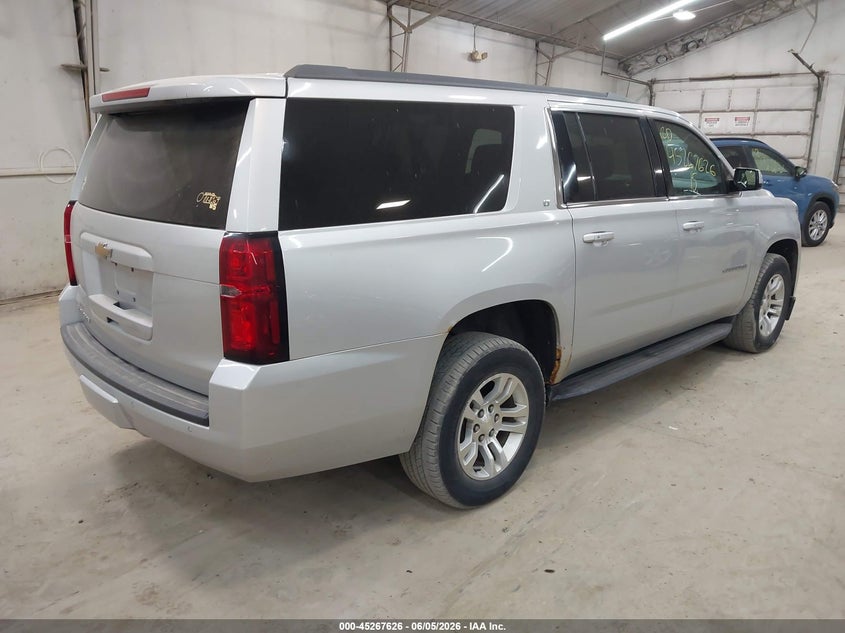 Vin: 1gnskjkc0fr660745, lot: 45765450, chevrolet suburban 1500 lt 20154