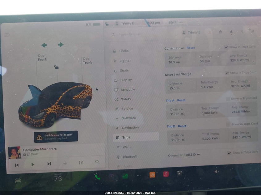 TESLA MODEL 3 2021 VIN 5YJ3E1EA5MF955518