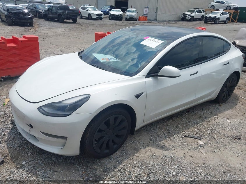 2021 TESLA MODEL 3 auction photo 2