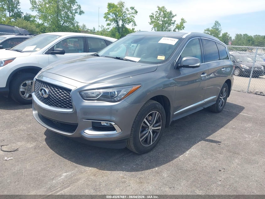 Vin: 5n1dl0mm0kc522226, lot: 45765485, infiniti qx60 luxe 20192