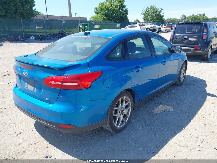 Vin: 1fadp3f23fl304010, lot: 45765574, ford focus se 20154
