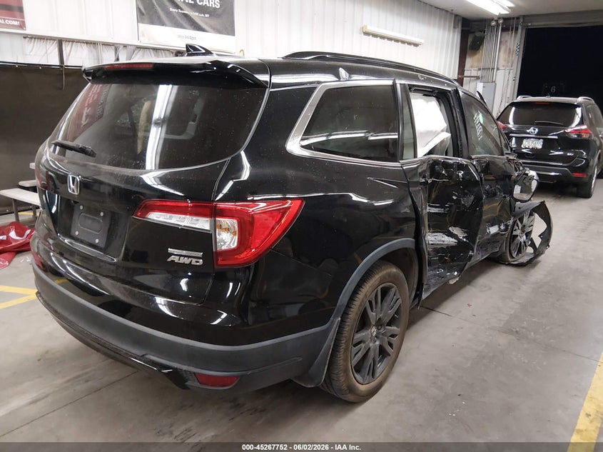 Vin: 5fnyf6h23mb008871, lot: 45765576, honda pilot awd special edition 20214