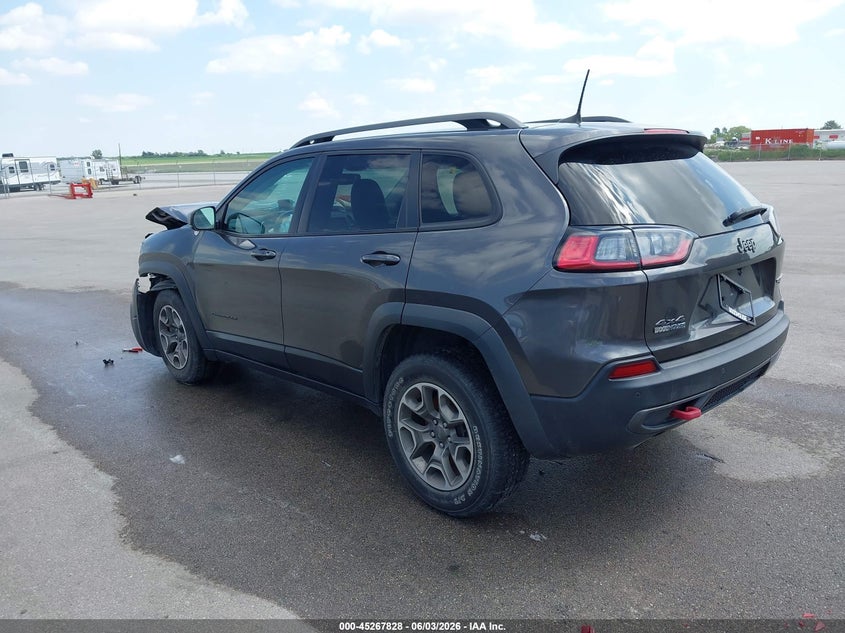 Vin: 1c4pjmbx3ld515732, lot: 45765652, jeep cherokee trailhawk 4x4 20203