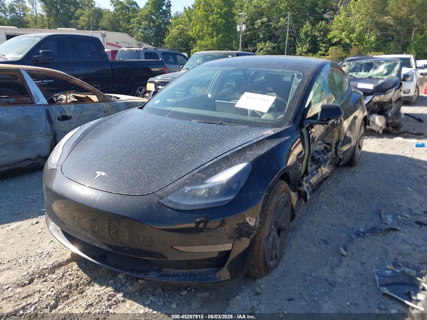 Vin: 5yj3e1ea7pf625755, lot: 45765739, tesla model 3 rear-wheel drive 20232