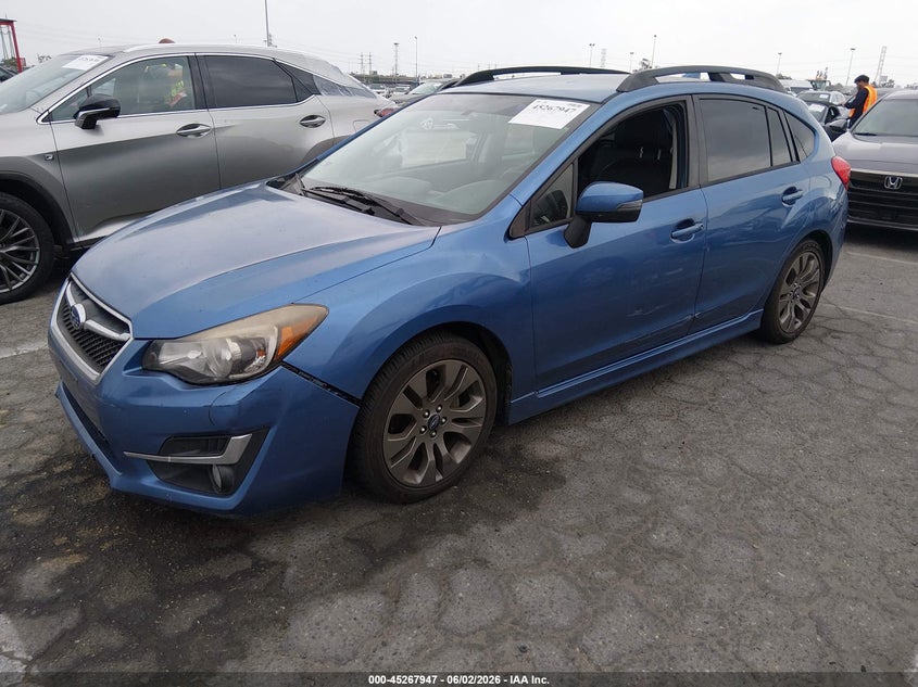 Vin: jf1gpau67g8239996, lot: 45765771, subaru impreza 2.0i sport limited 20162