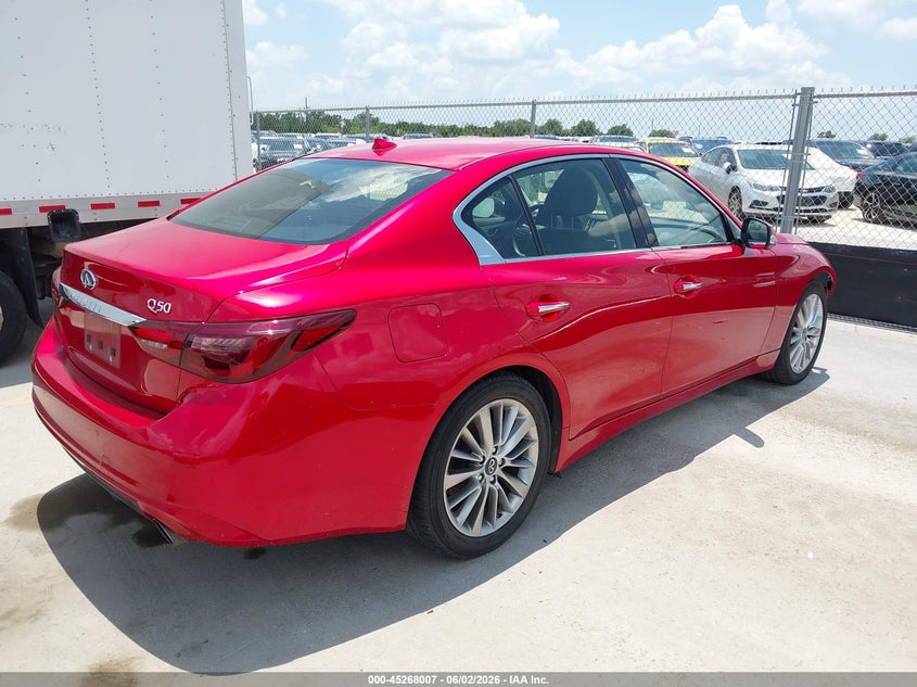 Vin: jn1ev7bp4mm705718, lot: 45765831, infiniti q50 luxe 20214