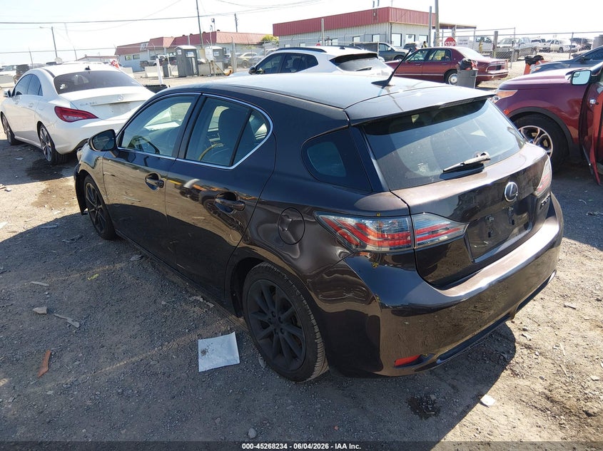Vin: jthkd5bh3c2055921, lot: 45766058, lexus ct 200h premium 20123