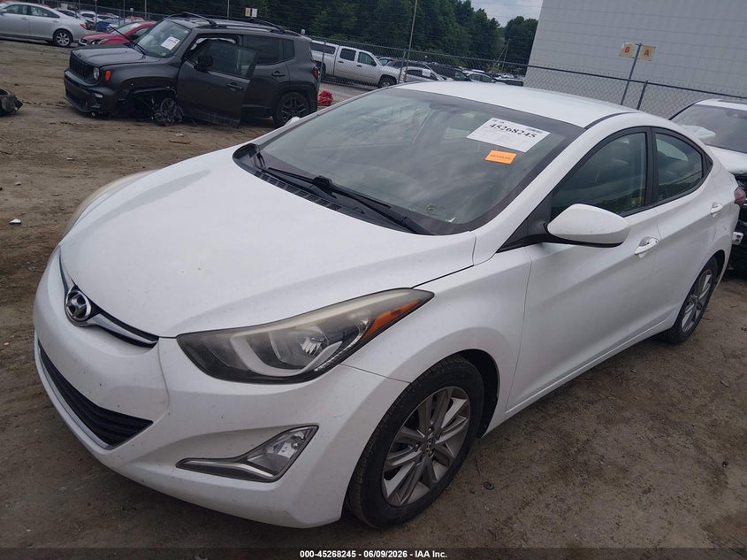 Vin: 5npdh4ae9fh560543, lot: 45766069, hyundai elantra se 20152