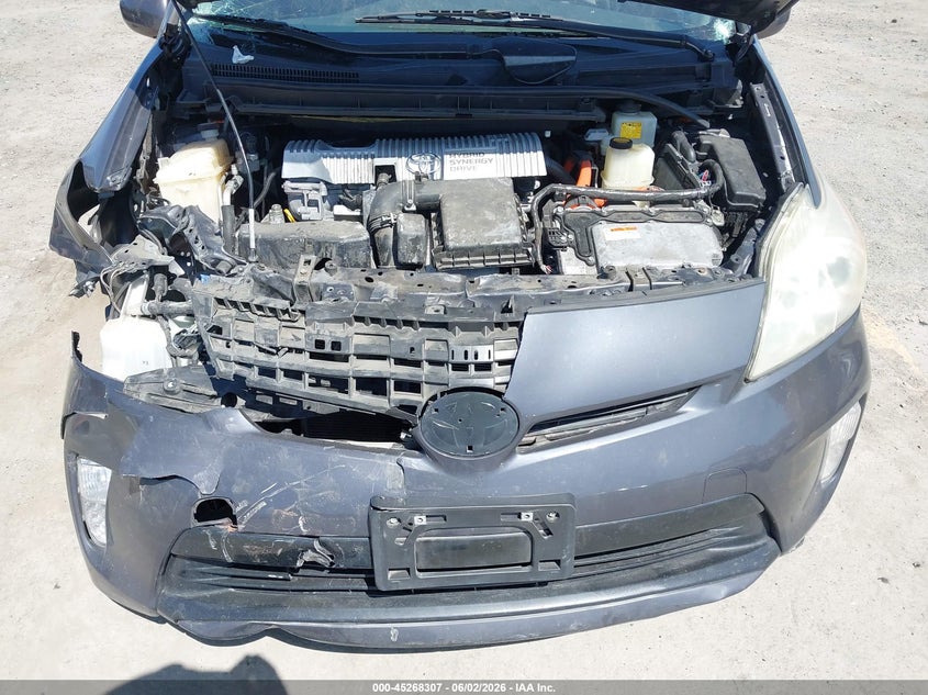 2012 Toyota Prius 1.8 Two grey Lot 111045268307 Vin JTDKN3DU5C1536496