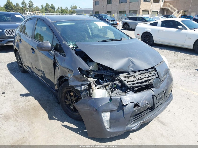 2012 Toyota Prius 1.8 Two grey Lot 111045268307 Vin JTDKN3DU5C1536496