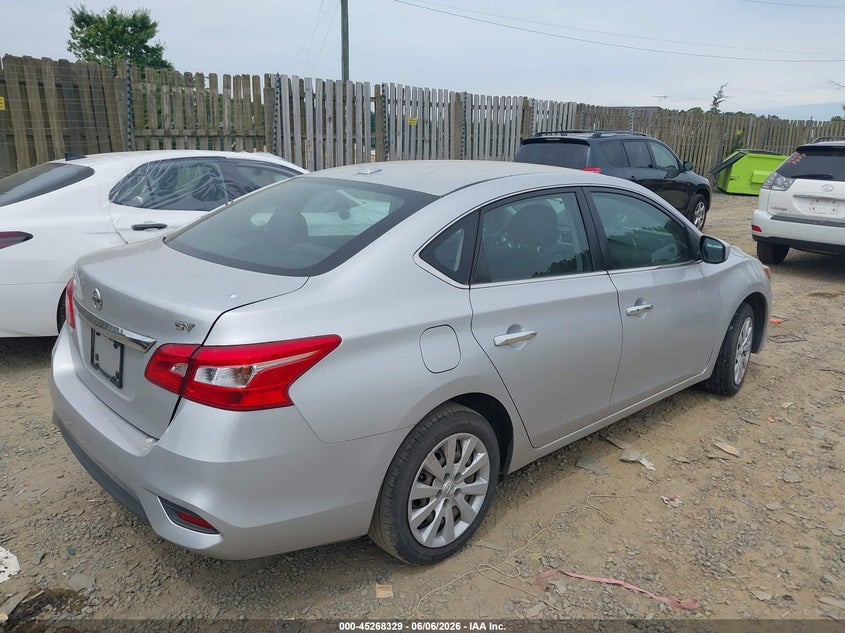Vin: 3n1ab7ap8hl680427, lot: 45766153, nissan sentra sv 20174