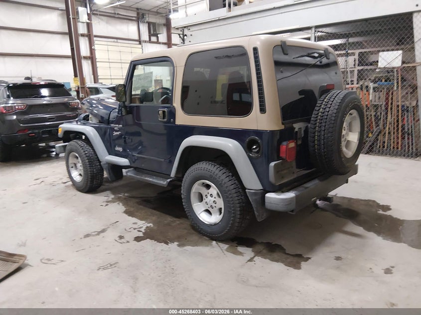 JEEP WRANGLER 2000 VIN 1J4FA49S4YP795392
