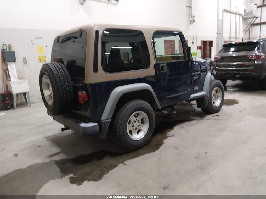 JEEP WRANGLER 2000 VIN 1J4FA49S4YP795392